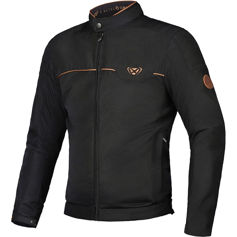 BLOUSON CORNET NOIR MARRON